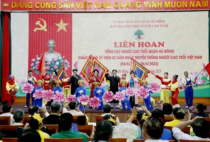 Tiết mục đặc sắc tại Liên hoan tiếng hát NCT quận Hà Đông