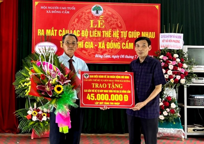 Hội NCT tỉnh Hải Dương hỗ trợ vốn quỹ tăng thu nhập cho CLB LTHTGN