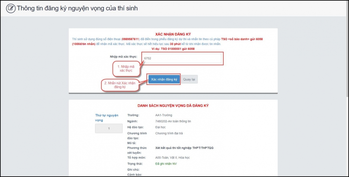 Hướng dẫn nộp lệ phí và đăng kí xét tuyển đại học 2023