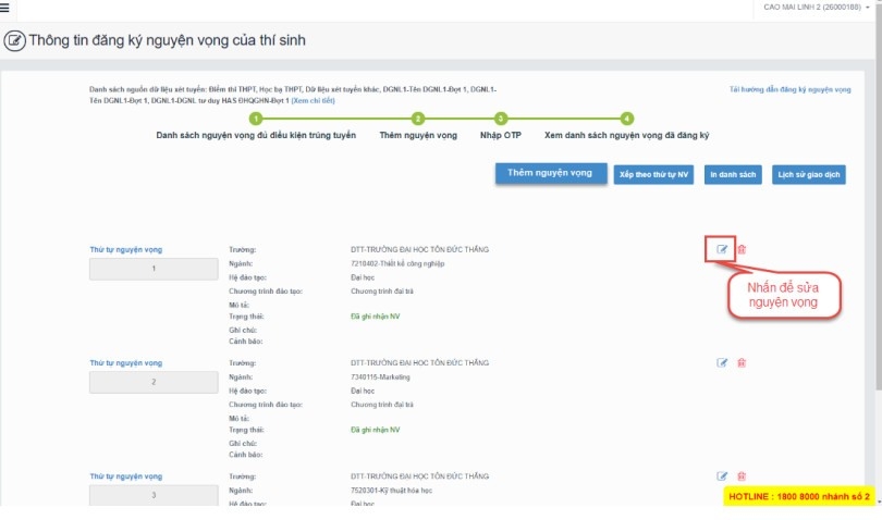 Hướng dẫn nộp lệ phí và đăng kí xét tuyển đại học 2023