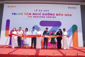 Tập đoàn Flamingo làm lễ cất nóc và ra mắt hai công trình quan trọng của dự án tại Thanh Hoá