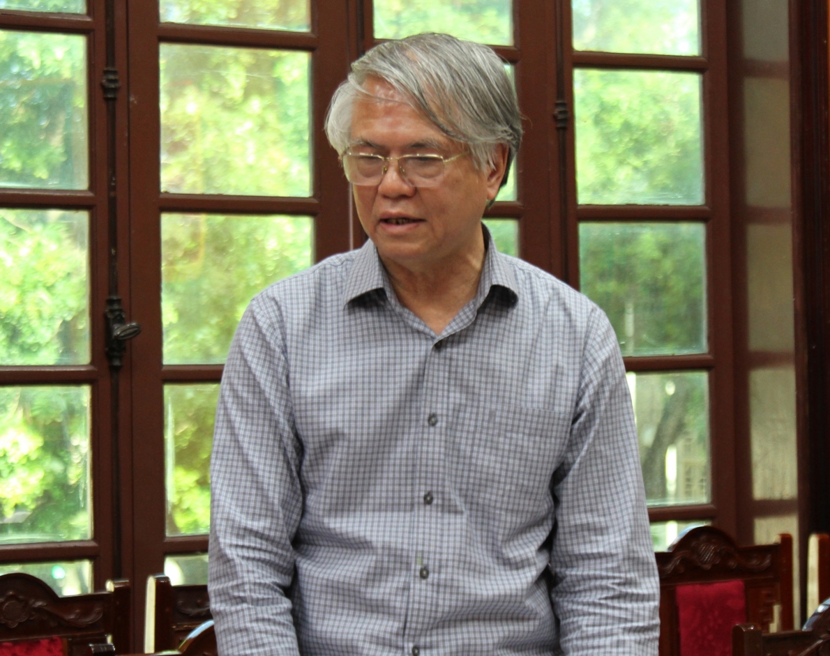 Tổng Biên tập Tạp chí Người cao tuổi Lê Quang phát biểu