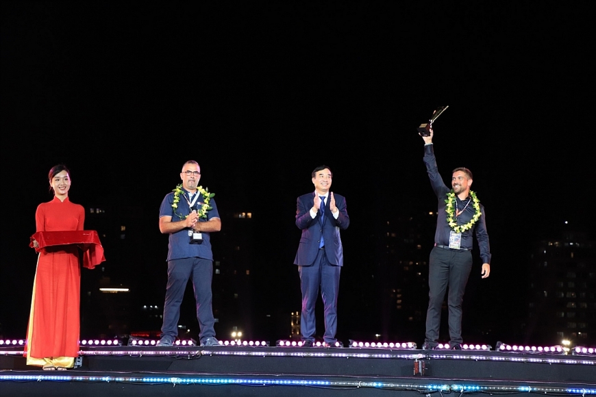 Đội Pháp giành ngôi vị quán quân tại Lễ hội pháo hoa quốc tế Đà Nẵng 2023. Ảnh: Ban tổ chức