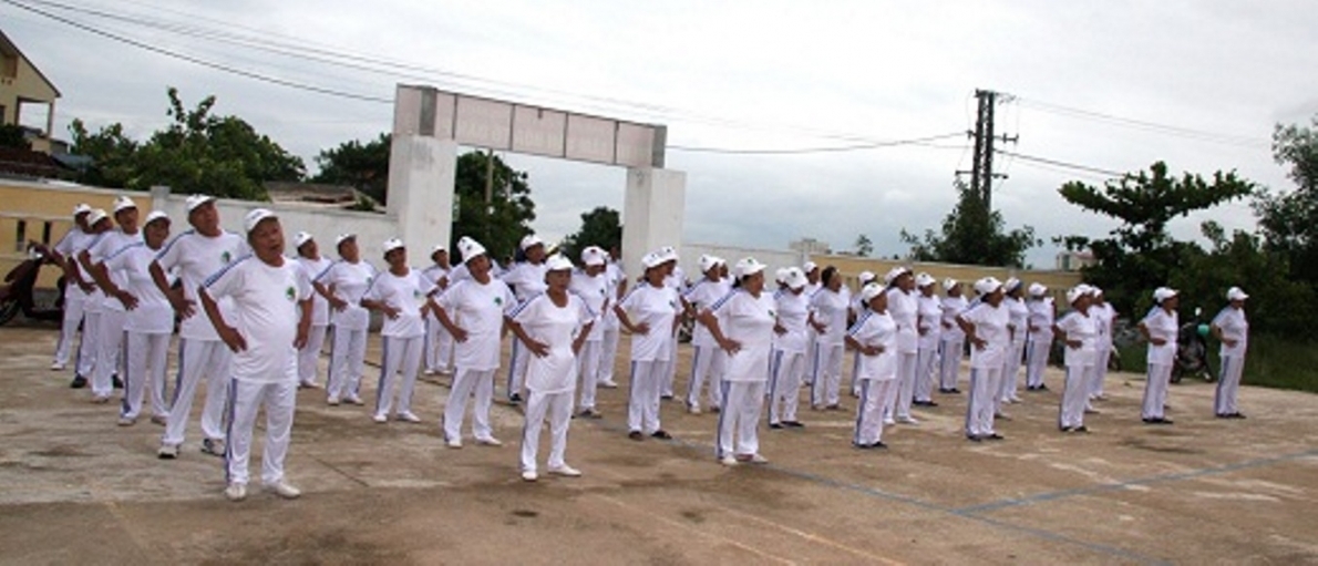 NCT phường Bắc Lý, TP Đồng Hới, tỉnh Quảng Binh tích cực tập dưỡng sinh tăng cường sức khỏe_