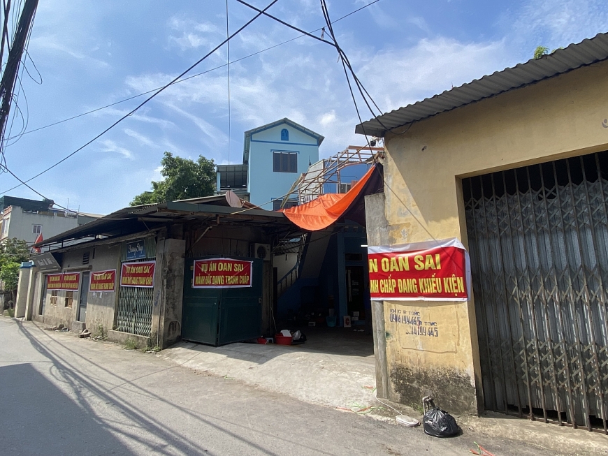 Khu đất mà gia đình ông Kim Văn Quỳnh đang phản ánh.