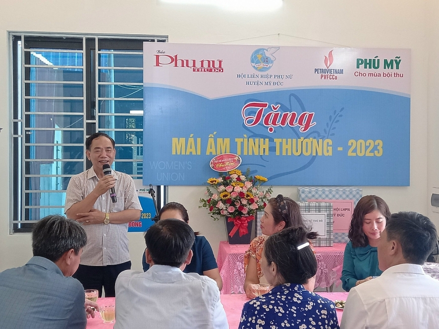 Huyện Mỹ Đức, TP. Hà Nội: Tặng "mái ấm tình thương" cho phụ nữ có hoàn cảnh khó khăn tại xã Lê Thanh