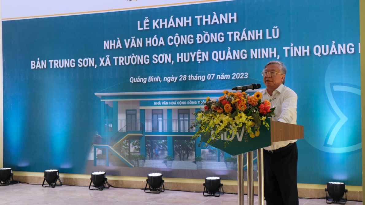 BIDV xây tặng Nhà văn hóa cộng đồng tránh lũ tại Quảng Bình