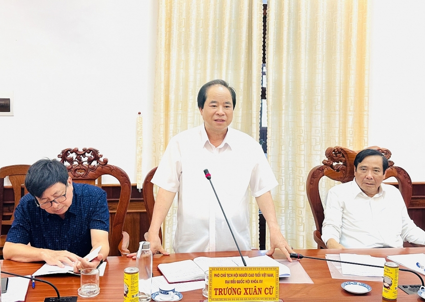 Chủ tịch Hội NCT Việt Nam Nguyễn Thanh Bình:  Ghi nhận nhiều kiến nghị của NCT địa phương