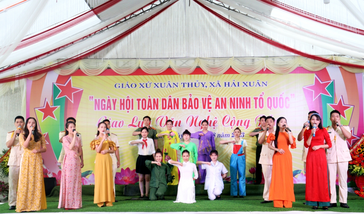 Ngày hội toàn dân bảo vệ an ninh Tổ quốc tại Giáo xứ Xuân Thủy
