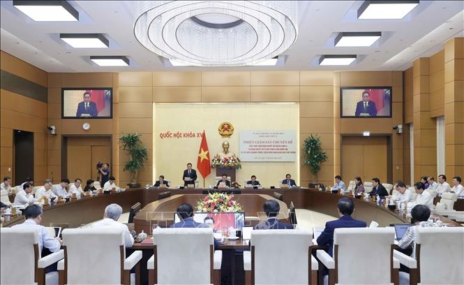 Toàn cảnh phiên giám sát chuyên đề. Ảnh: Doãn Tấn/TTXVN