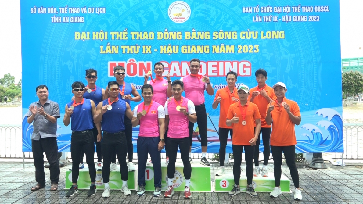 Bạc Liêu giành giải nhất toàn đoàn môn canoeing tại Đại hội TDTT đồng bằng sông Cửu Long