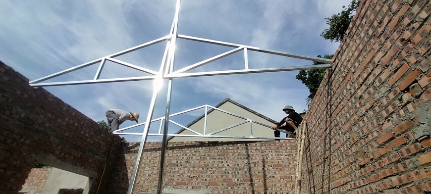 Xây nhà mới cho gia đình NCT có hoàn cảnh khó khăn