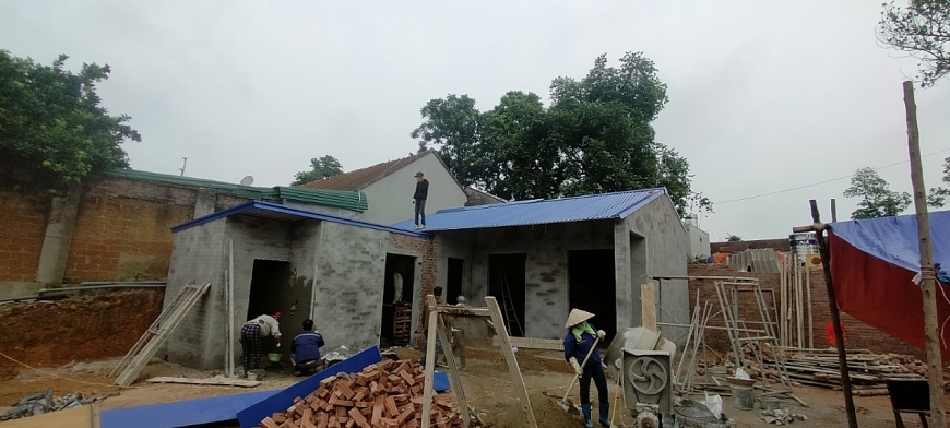 Xây nhà mới cho gia đình NCT có hoàn cảnh khó khăn