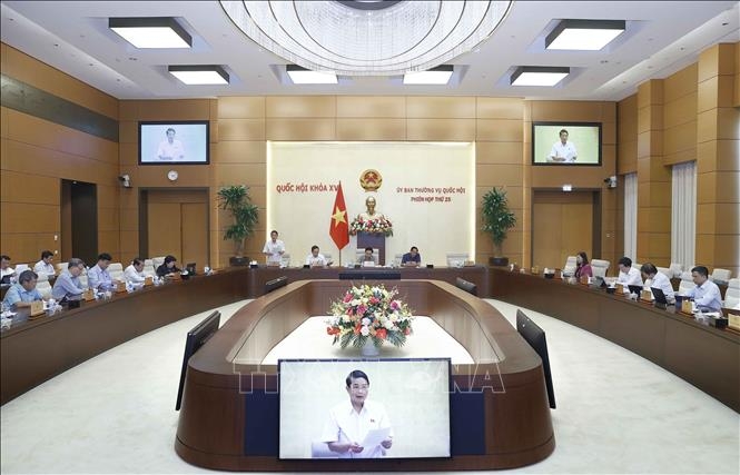 Phó Chủ tịch Quốc hội Nguyễn Đức Hải phát biểu. Ảnh: Doãn Tấn/TTXVN