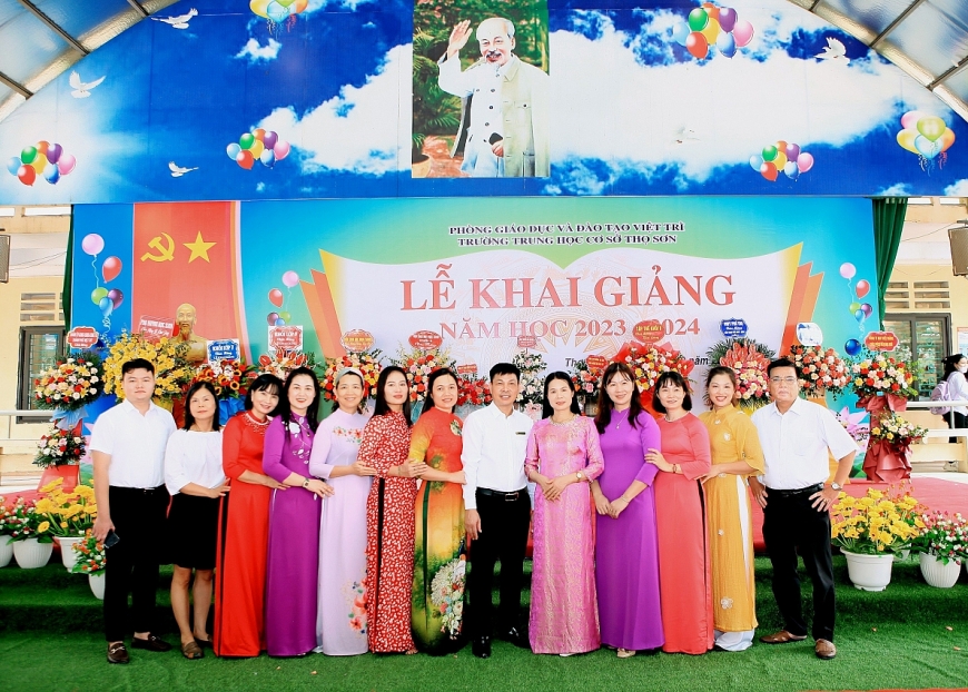 Lễ khai giảng độc đáo với trò chơi dân gian tại Trường THCS Thọ Sơn