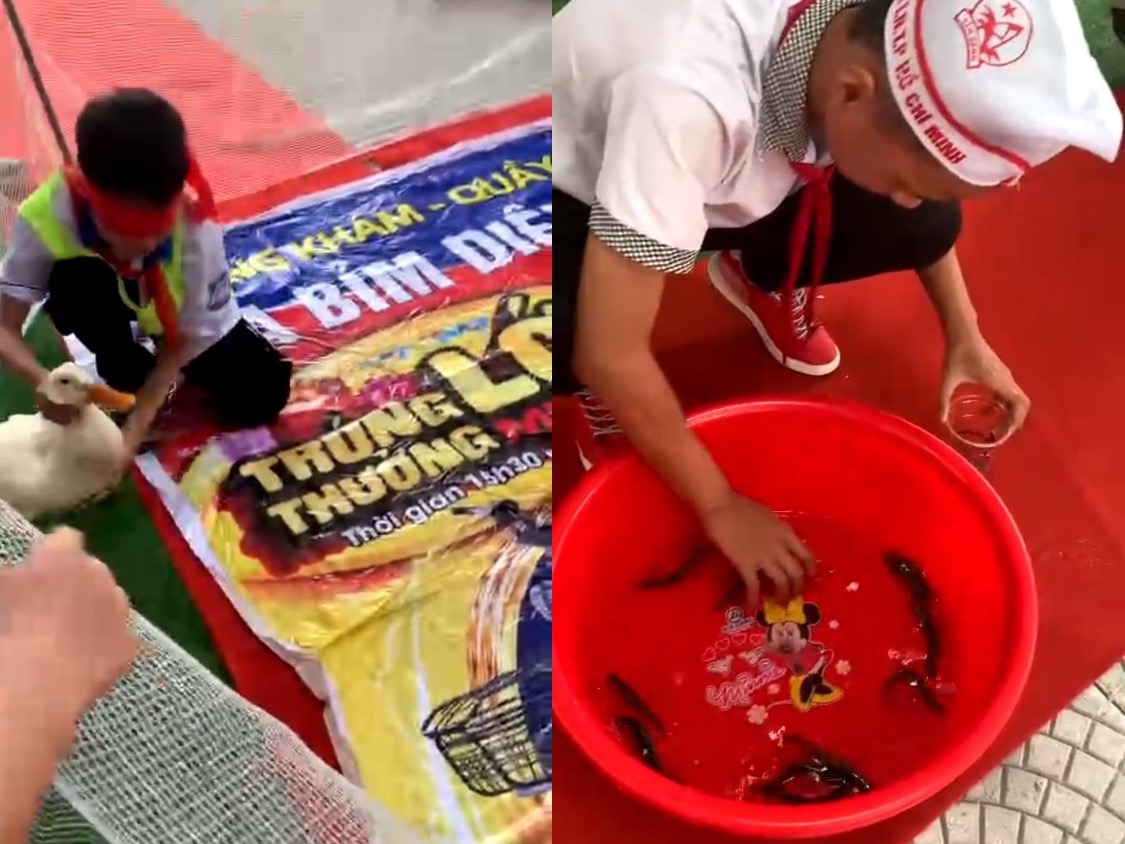 Lễ khai giảng độc đáo với trò chơi dân gian tại Trường THCS Thọ Sơn