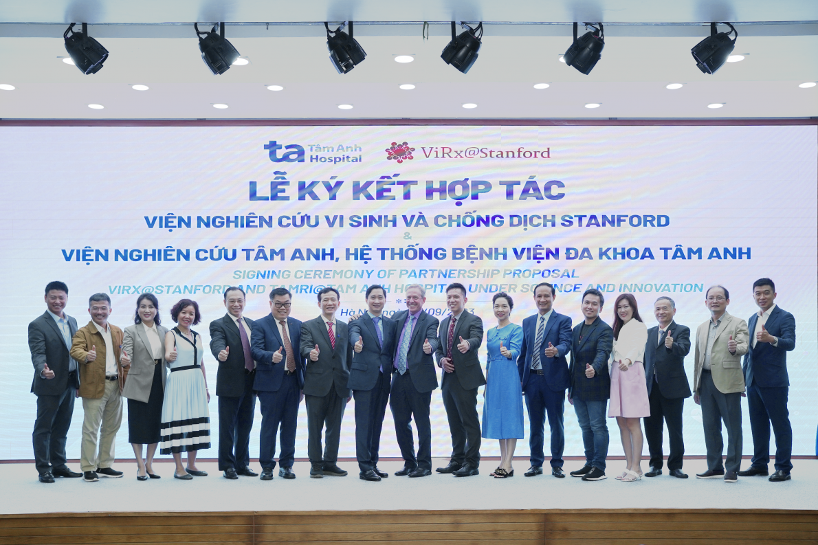 Bệnh viện Tâm Anh ký kết hợp tác với Viện Nghiên cứu vi sinh và chống dịch Stanford