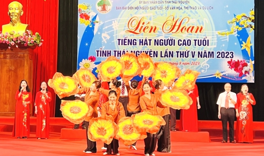 Liên hoan tiếng hát NCT tỉnh Thái Nguyên năm 2023, một trong những hoạt động hưởng ứng Tháng hành động vì NCT
