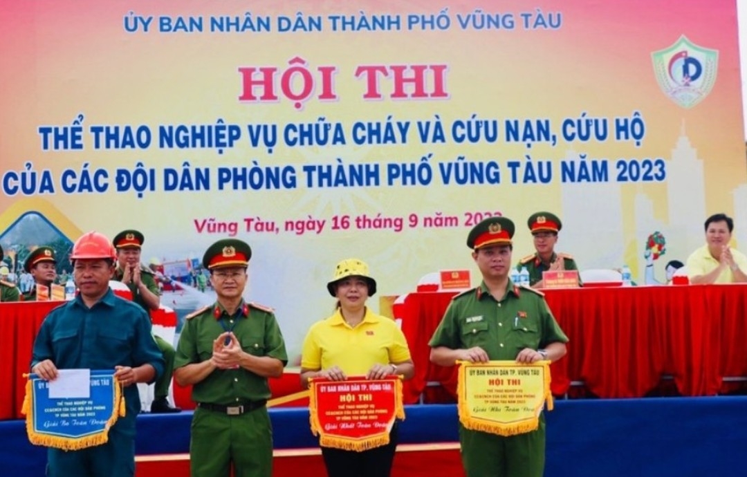 Hội thi thể thao chữa cháy, cứu nạn, cứu hộ TP Vũng Tàu năm 2023