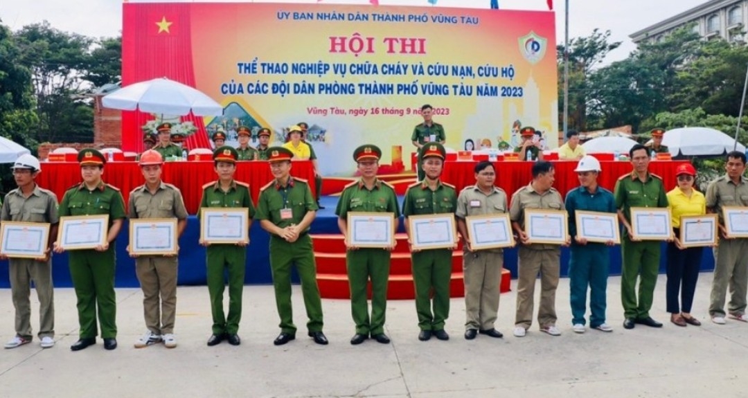 Hội thi thể thao chữa cháy, cứu nạn, cứu hộ TP Vũng Tàu năm 2023
