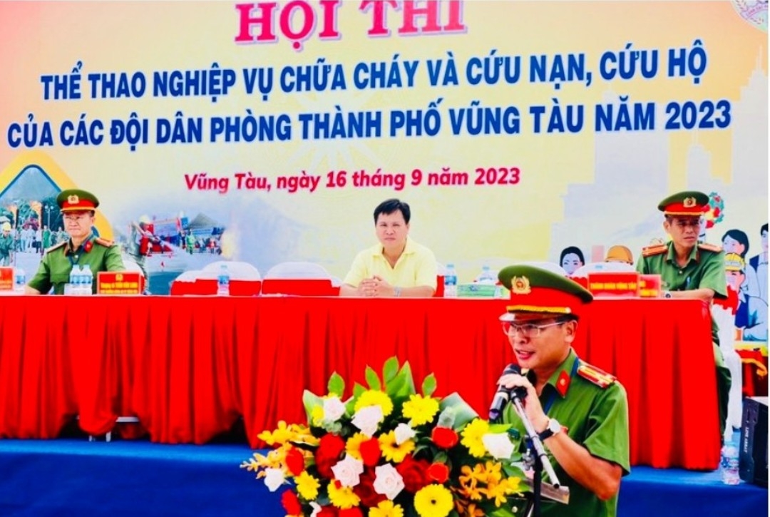 Hội thi thể thao chữa cháy, cứu nạn, cứu hộ TP Vũng Tàu năm 2023