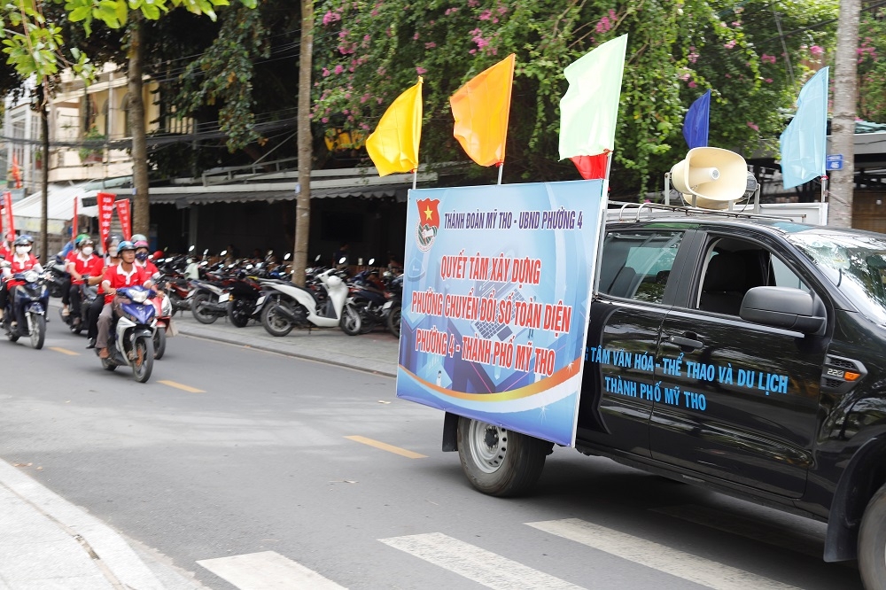 Tiền Giang: Tổ chức lễ ra quân “Phường điểm về chuyển đổi số”