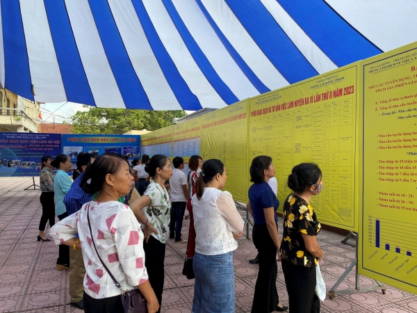 Huyện Ba Vì, TP Hà Nội: Mở phiên giao dịch việc làm lưu động lần thứ 2 trong năm