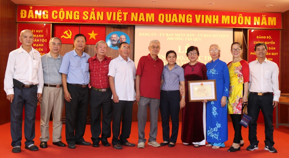 Hội NCT phường Tân Quy, Quận 7, TP. Hồ Chí Minh: Tổ chức Lễ Mừng thọ, Chúc thọ cho 188 NCT năm 2023