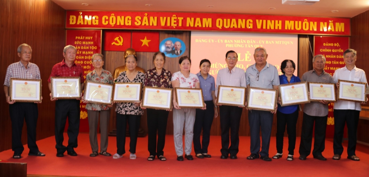 Hội NCT phường Tân Quy, Quận 7, TP. Hồ Chí Minh: Tổ chức Lễ Mừng thọ, Chúc thọ cho 188 NCT năm 2023