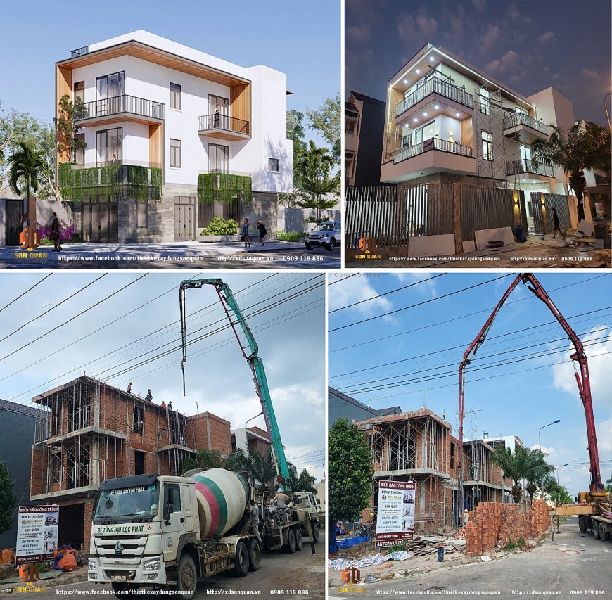 Thiết kế, thi công nhà phố ở huyện Trảng Bom, tỉnh Đồng Nai