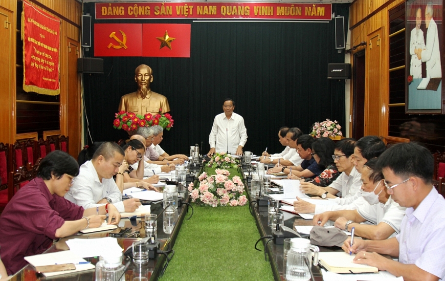 Chủ tịch Nguyễn Thanh Bình kết luận cuộc họp