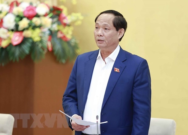 Phó Chủ tịch Quốc hội Trần Quang Phương điều hành phiên họp. (Ảnh: Doãn Tấn/TTXVN)