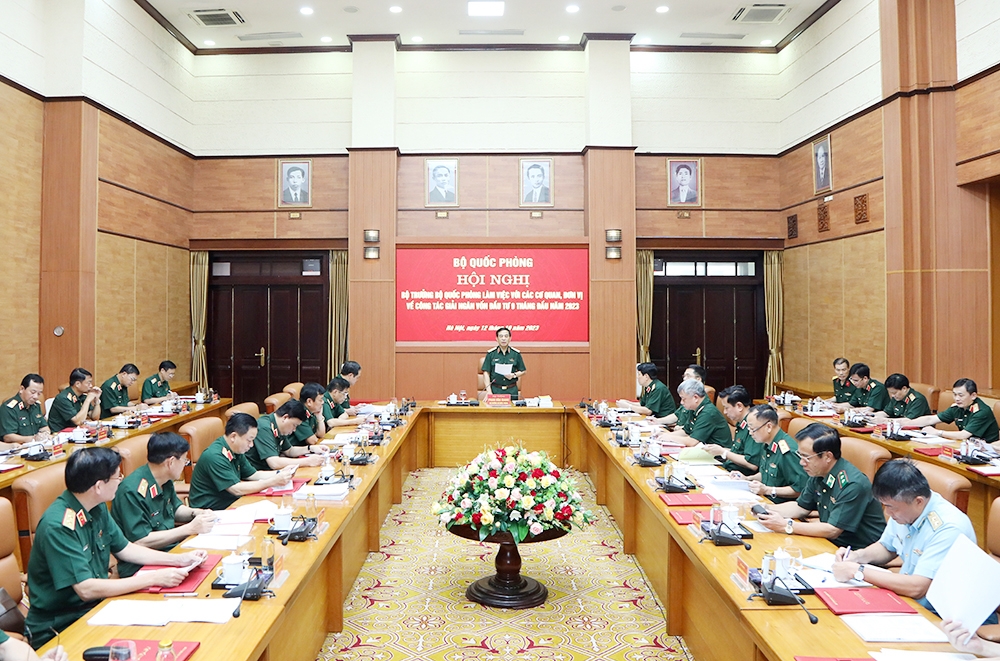 Đại tướng Phan Văn Giang: Cần đẩy nhanh tiến độ giải ngân vốn đầu tư công