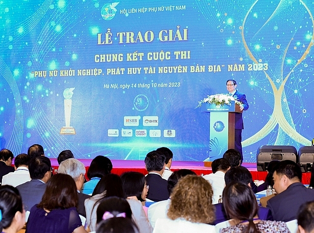 Thủ tướng đề nghị tạo môi trường, điều kiện thuận lợi nhất cho phụ nữ khởi nghiệp - Ảnh: VGP/Nhật Bắc