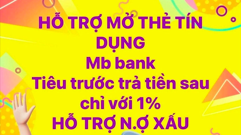 Nhận mở thẻ tín dụng không cần chứng minh thu nhập để lừa đảo