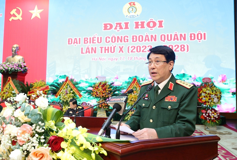 Công đoàn các cấp trong Quân đội thực hiện tốt hơn chức năng cơ bản, cốt lõi là đại diện chăm lo, bảo vệ quyền lợi, lợi ích chính đáng của người lao động.