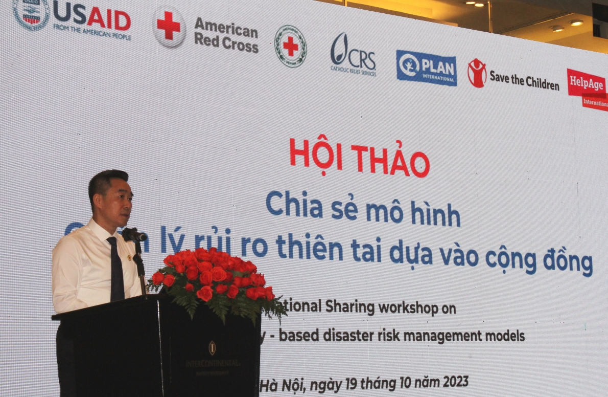 Ông Nguyễn Hải Anh, Phó Chủ tịch Hội Chữ thập đỏ Việt Nam khai mạc Hội thảo