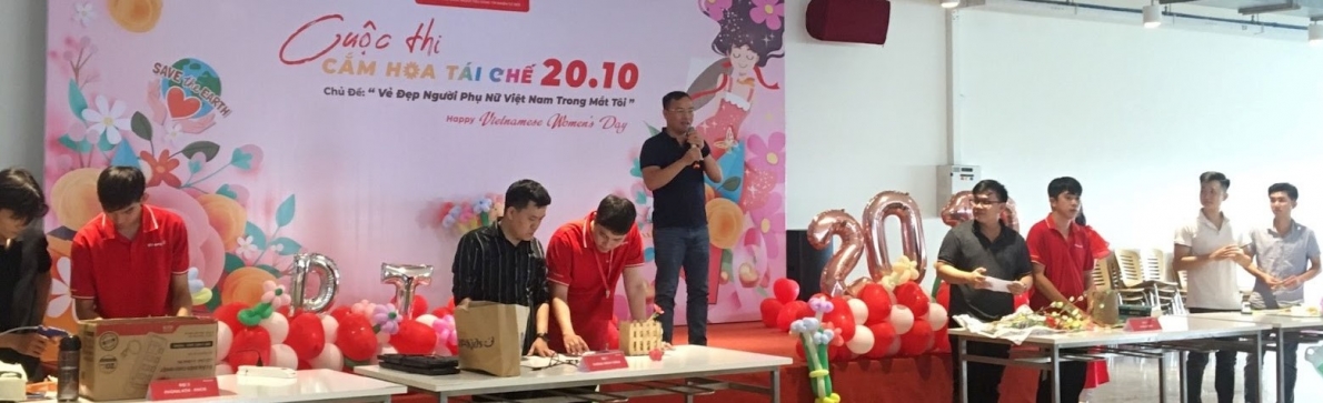 Điện Quang tổ chức thi cắm hoa tái chế: Nâng cao trách nhiệm bảo vệ môi trường cho người lao động