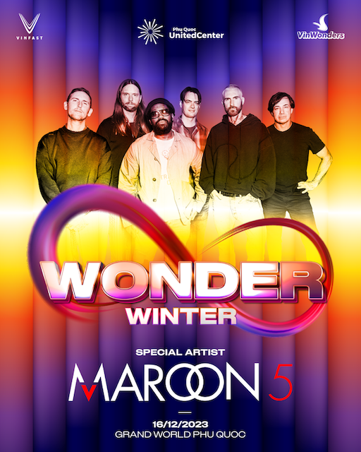 “8Wonder” đưa Maroon 5 đến Phú Quốc United Center