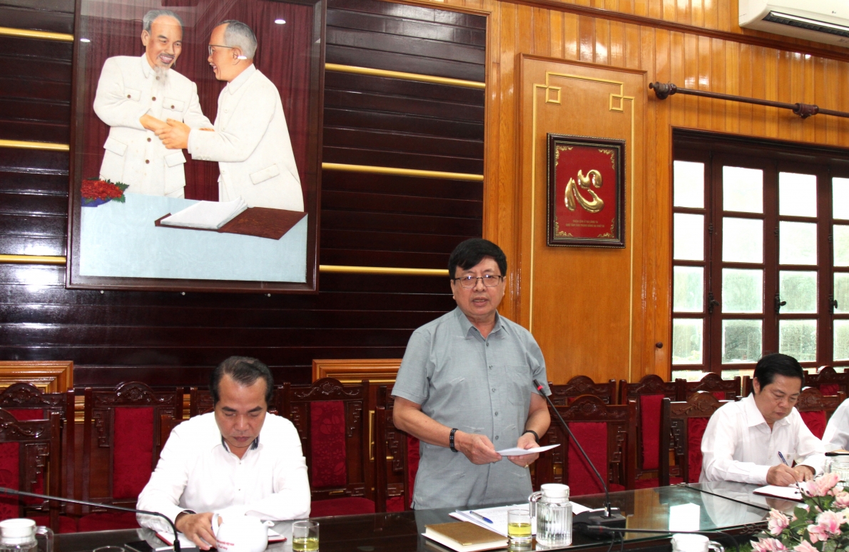 Lãnh đạo Ban Phát huy vai trò NCT báo cáo tình hình công tác chuẩn bị Hội nghị toàn quốc biểu dương NCT tiêu biểu làm kinh tế giỏi giai đoạn 2018-2023