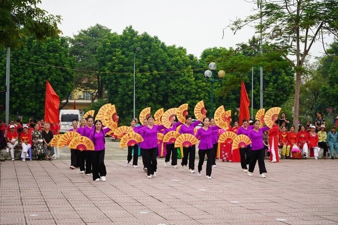 NCT rèn luyện sức khỏe, là nòng cốt trong phong trào thể dục thể thao của địa phương