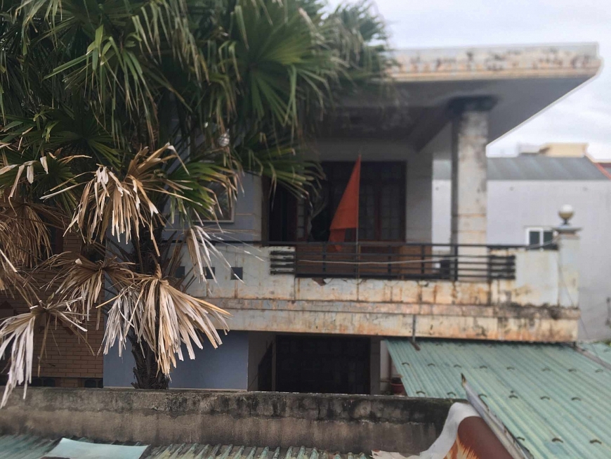 Ngôi nhà của ông Bùi Văn Điệp  ở phường Nam Lý, TP Đồng Hới. 