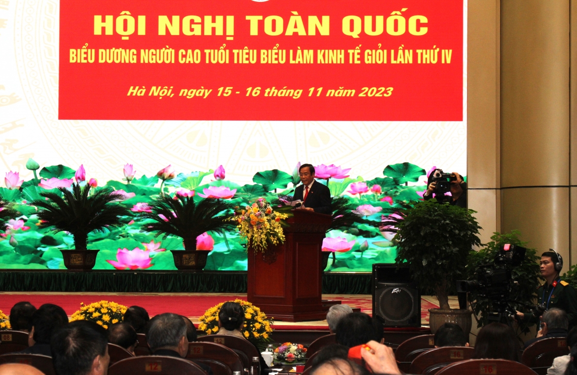 Chủ tịch Nguyễn Thanh Bình phát biểu tại Hội nghị