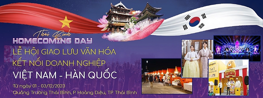 Cuộc hội tụ giao lưu văn hóa - kết nối doanh nghiệp Việt Nam - Hàn Quốc “Thái Bình Homecoming day”