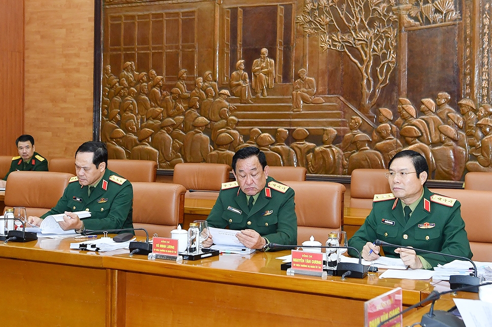 Đại tướng Phan Văn Giang chủ trì  Hội nghị Thường vụ Quân ủy Trung ương