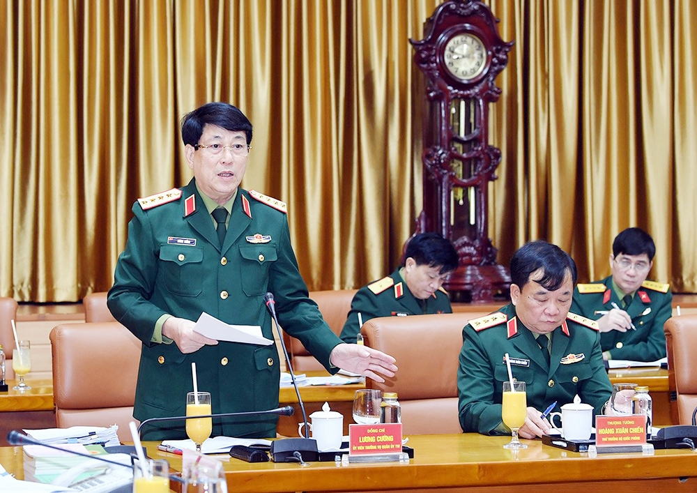 Đại tướng Phan Văn Giang chủ trì  Hội nghị Thường vụ Quân ủy Trung ương