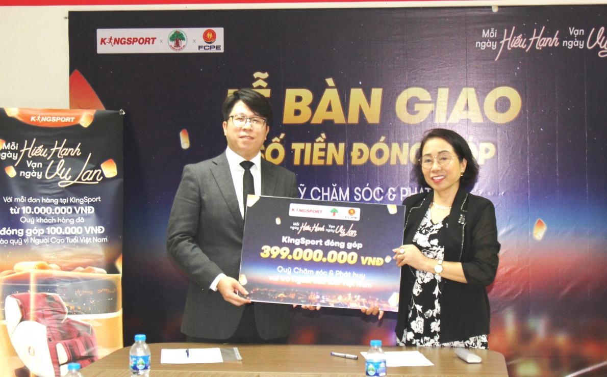Quỹ tiếp nhận tài trợ từ Tập đoàn Đông Dương - Nhãn hàng King Sport