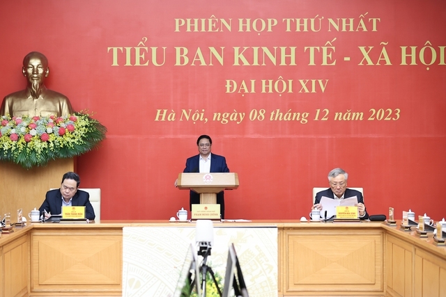 Phiên họp lần thứ nhất của Tiểu ban Kinh tế-Xã hội sẽ thảo luận, xem xét và thống nhất nhiều nội dung quan trọng - Ảnh: VGP/Nhật Bắc
