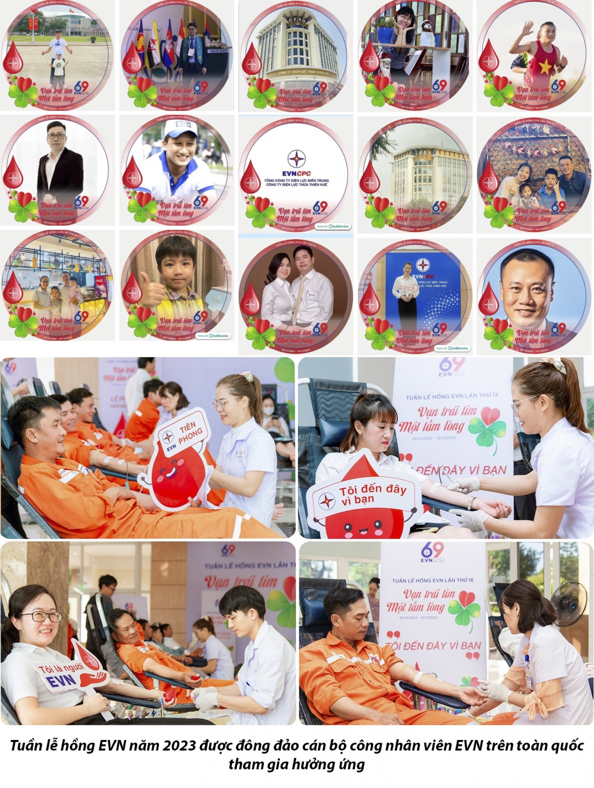 Tuần lễ Hồng lần thứ IX do EVN phát động thu được gần 10.000 đơn vị máu