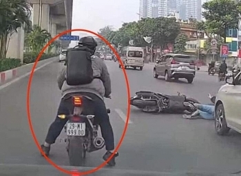Hà Nội: Truy tìm thanh niên điều khiển xe phân khối lớn gây tai nạn rồi bỏ chạy